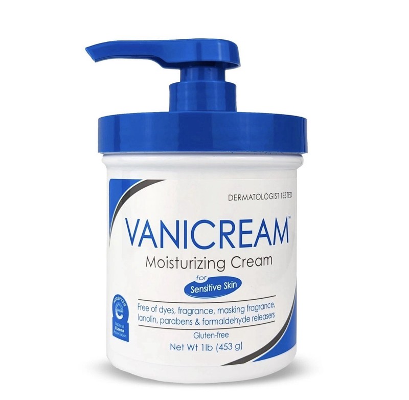 * Vanicream Moisturizing Skin Cream with Pump Dispenser – 16 fl oz 1 lb –