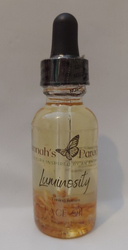 Hannahs Paradise Luminosity Toning Serum Sweet Almond Sunflower Face Oil nontox