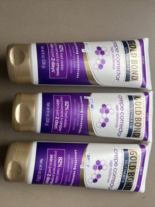 3x Gold Bond Ultimate Crepe Corrector Age Defense – 8fl. oz Each New!
