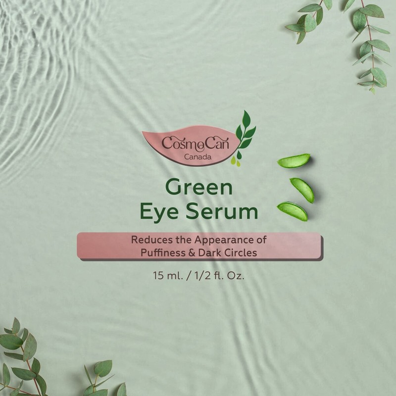 Green Eye Serum 15ml / 1/2 fl. Oz. 70% Organic Content. gallery
