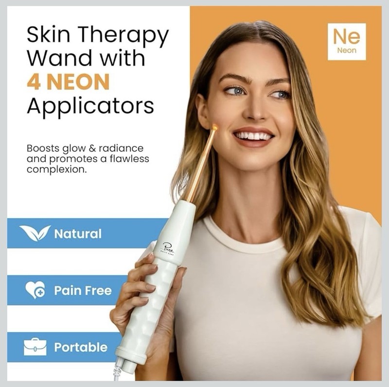 Pure Daily Care NuDerma Portable Handheld Skin Therapy Wand Machine -PDC-NDSW-WH gallery