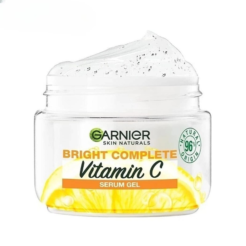 Garnier Brightening Moisturiser, Serum Gel Infused with Vitamin C 45g
