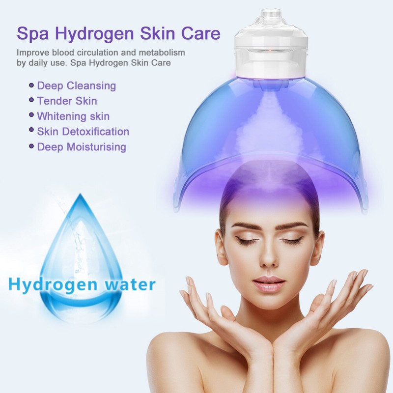 LED Facial Photon Therapy Facial Steamer Hydrogen Oxygen Water Mask Spa Machine