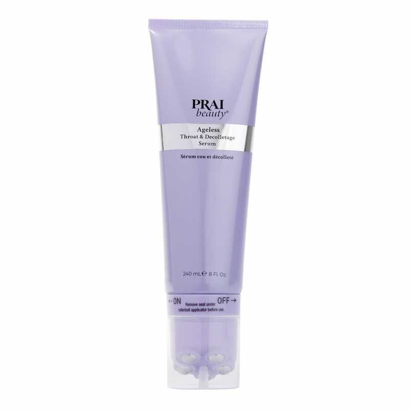 PRAI Ageless Throat & Decolletage Serum Super Size-8 Fl Oz W/Roller Ball
