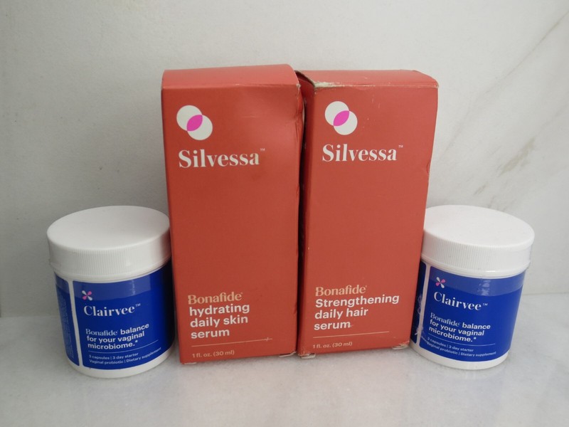 BONAFIDE SILVESSA HYDRATING DAILY SKIN SERUM AND STRENGTHENING DAILY HAIR SERUM
