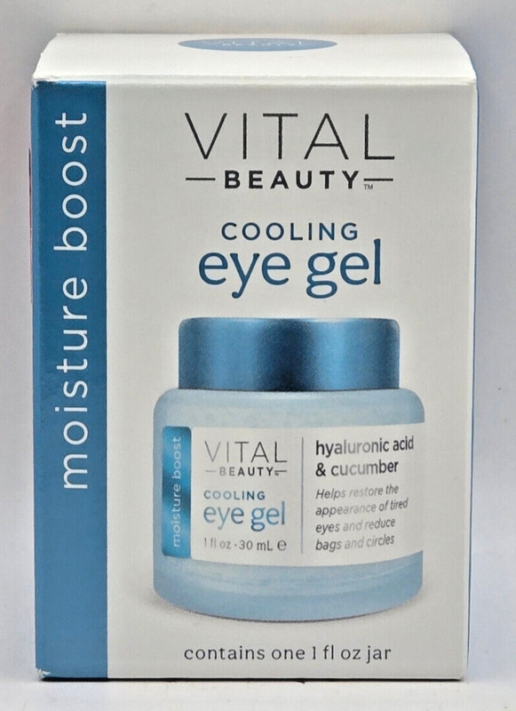 Vital Beauty Cooling Eye Gel Hyaluronic Acid & Cucumber for Dark Circles & Bags
