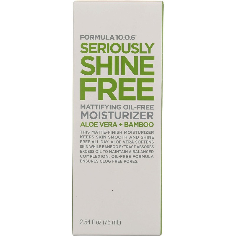 Formula 10.0.6 Seriously Shine Free Mattifying Moisturizer, Aloe Vera & Bambo…