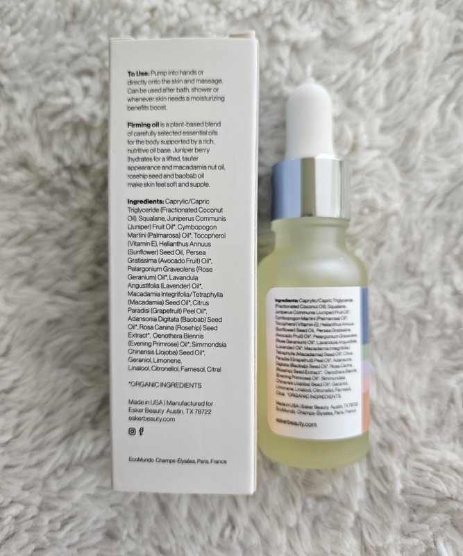 Esker Beauty Firming Oil TRAVEL SIZE 20ML NWB gallery