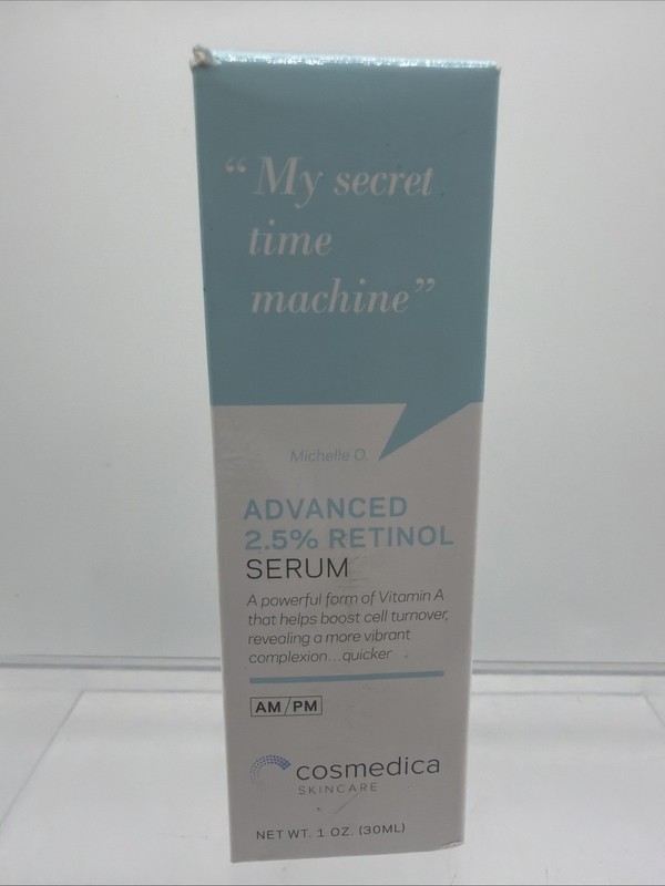 Cosmedica Advanced 2.5% Retinol Serum w/Green Tea Hyaluronic Acid COMBINESHIP