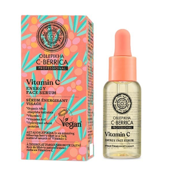Natura Siberica Oblepikha C-Berrica Energy Face Serum 30 ml Vitamin C Glow
