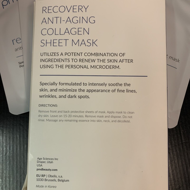 PMD 5pack RECOVERY Anti-Aging Collagen Sheet Mask Set Exp3/24 Renew Skin Wrinkle gallery