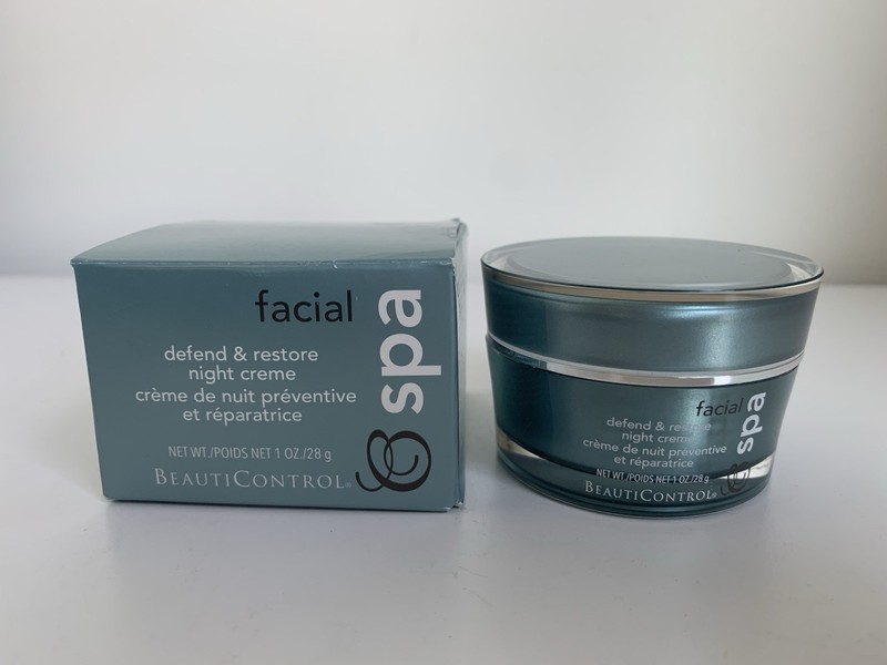 BeautiControl Facial Spa Defend & Restore Night Creme 1oz NEW Discontinued