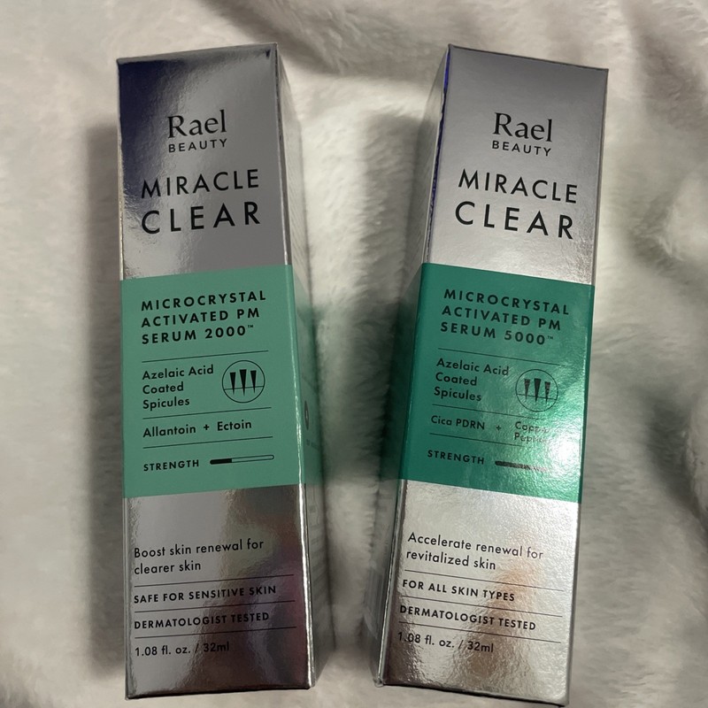 2 Rael Miracle Clear PM Serum 2000 + 5000 – Microneedling for Face with Azelaic