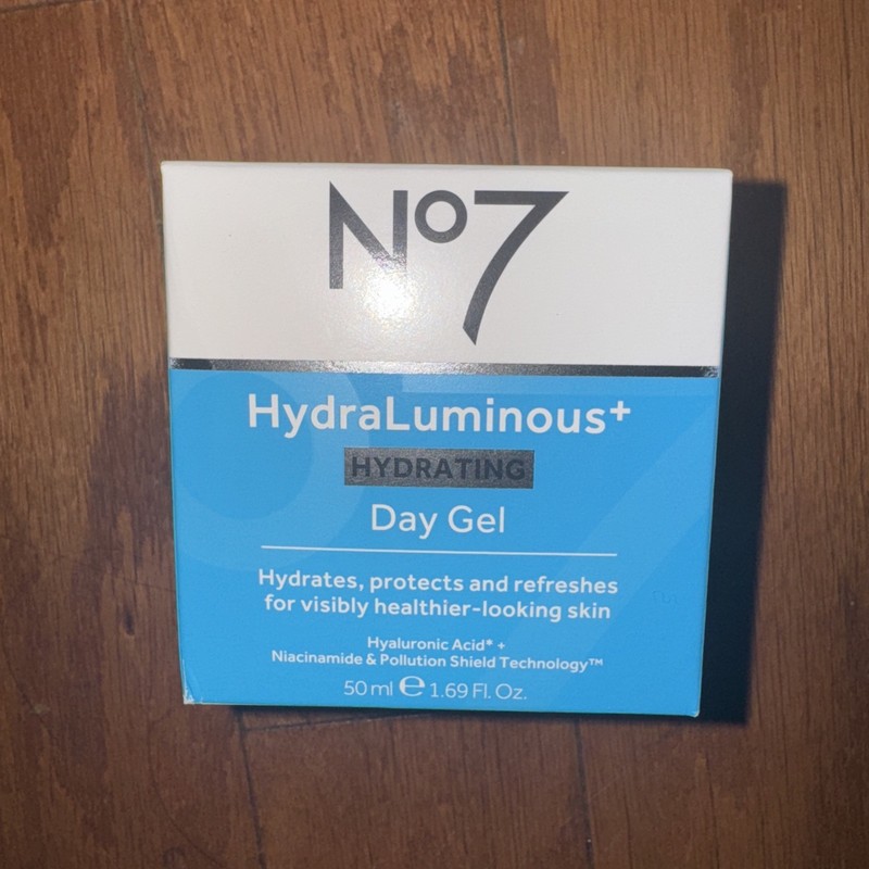 No7 HydraLuminous + Hydrating Day Gel 72Hr Deep Hydration 1.6fl.oz (50ml) HA+B3