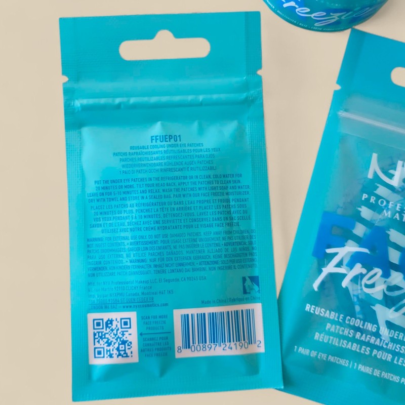 NYX Face Freezie Bundle Cooling Primer Moisturizer + 2 Reusable Eye Patch Sets gallery
