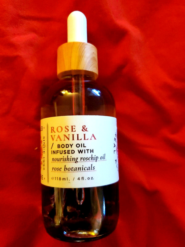 ROSE & VANILLA BODY OIL INFUSED WITH NOURISHING ROSEHIP OIL ROSE BOTANICALS