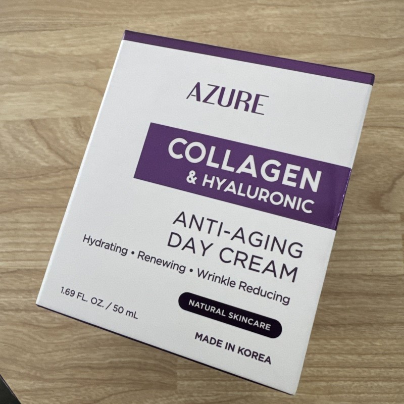 AZURE Collagen & Hyaluronic Anti-Aging Day Cream 1.69 fl.oz Wrinkle Reducing New gallery