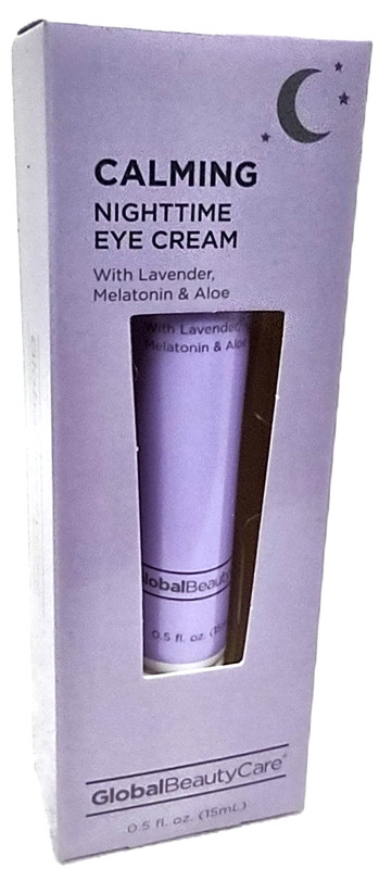 Lot 2 -Global Beauty Care Calming Nighttime EYE CREAM Lavender Aloe .5 oz each