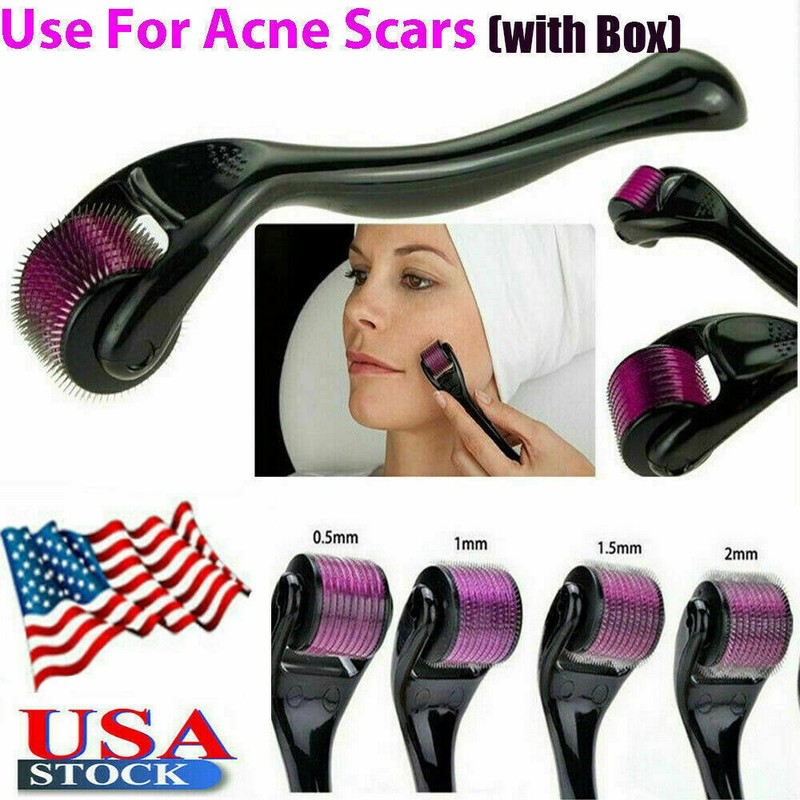 0.5mm 1mm 1.5mm 2.0mm 540 Microneedle Scar Derma Roller Dermaroller