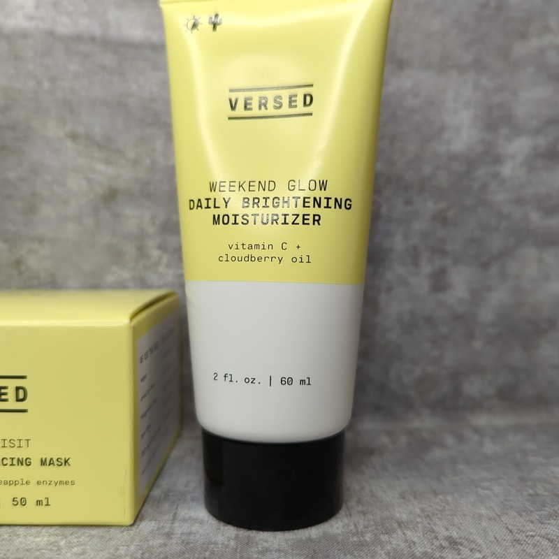 Versed Lot- Guard Up Daily Sunscreen, Resurfacing Mask, Brightening Moisturizer gallery
