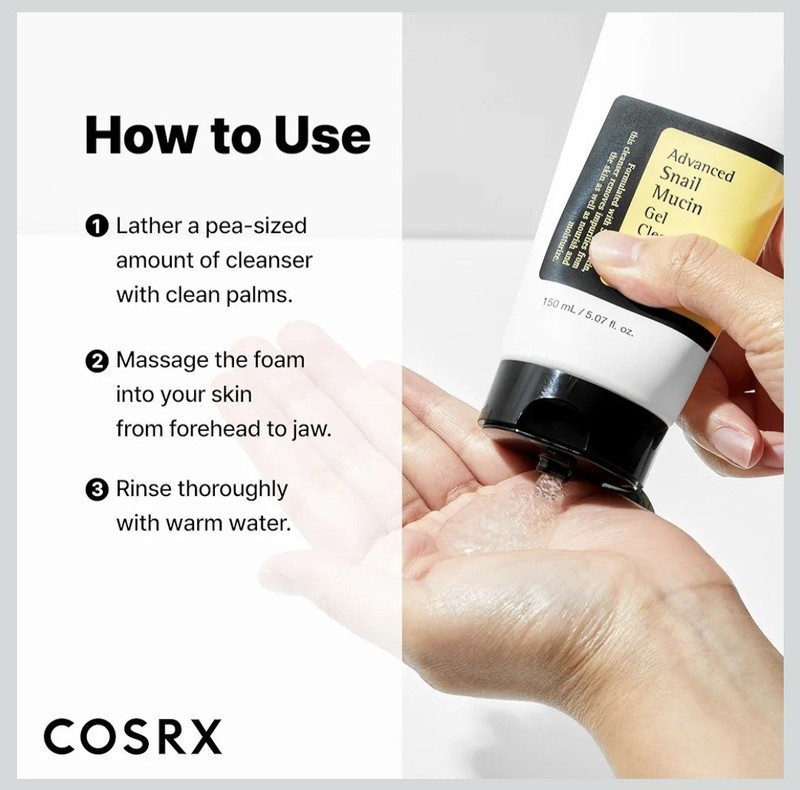 Advanced SNAIL Mucin Gel Cleanser. COSRX gallery