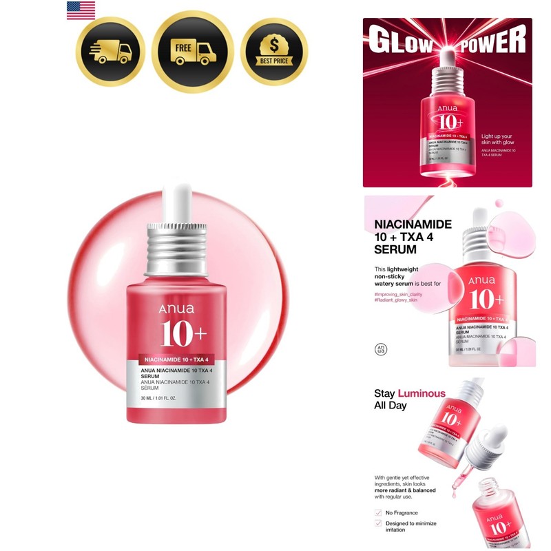 Niacinamide Serum Hyaluronic Acid Tranexamic Acid Korean Glass Skin 30ml