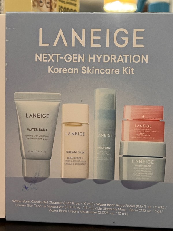 NIB~ Laneige Next-Gen Hydration Skincare 5 pc Set Cleanser Toner Water Bank Mask gallery