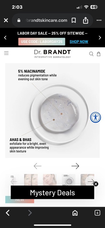 Dr Brandt Lab Brightening Peel - Niacinamide + AHA + BHA gallery
