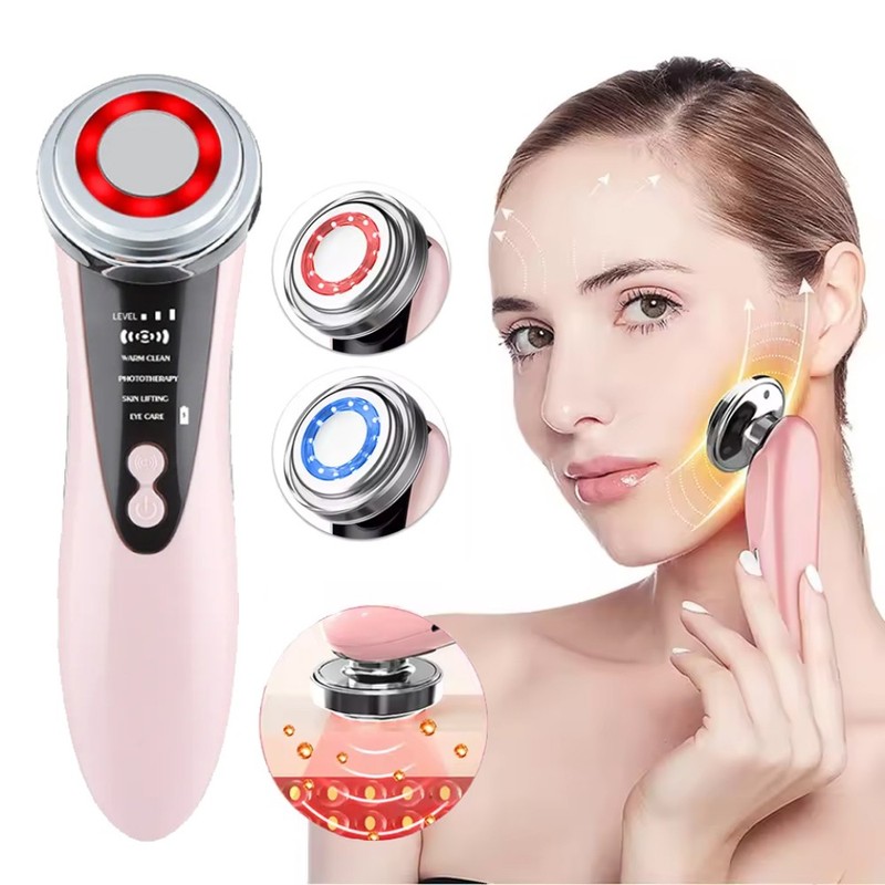 Electric Face Lifting 5 in 1 Facial Massager Anti Aging Skin Tightening Firming