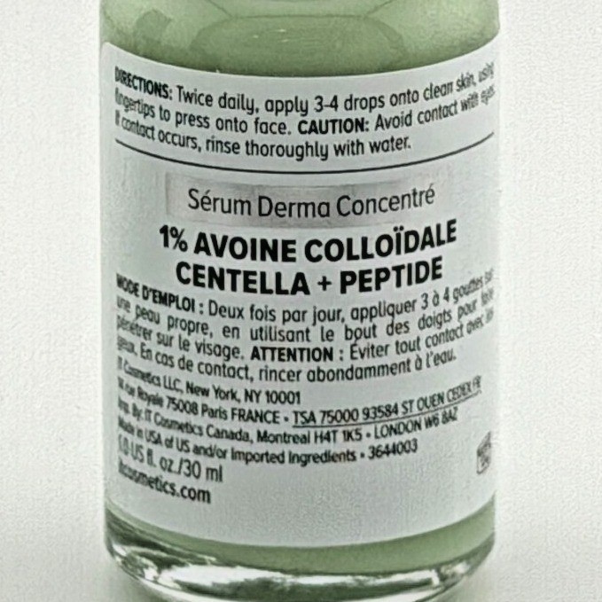 IT Cosmetics Bye Bye Redness Concentrated Derma Serum 1% Colloidal Oatmeal 1oz gallery