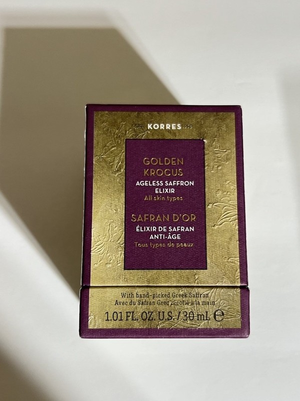 KORRES GOLDEN KROCUS Ageless Saffron Youth ELIXIR 1.01oz SEALED New in Box