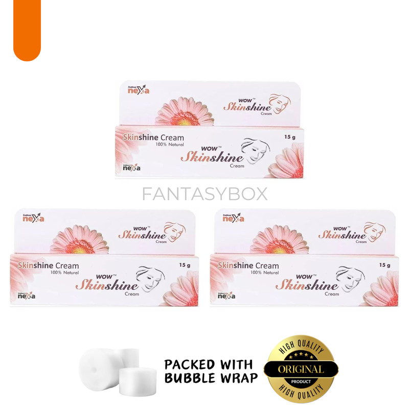 3 x 15g Skin Shine Cream Skin Renewal Brightening For Redness Swelling & Itching