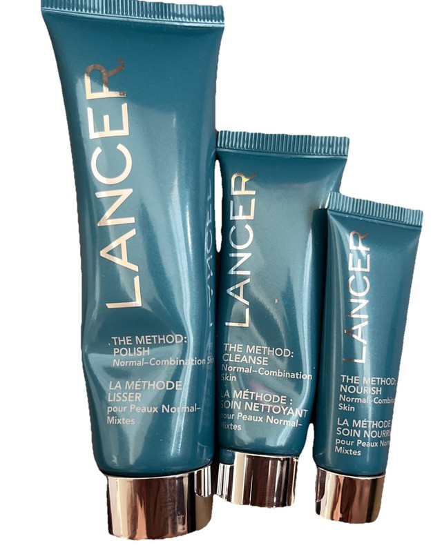 3X Lancer The Method Polish 2 Oz, Nourish 0.25 Oz & Cleanse 0.5 Oz Sealed