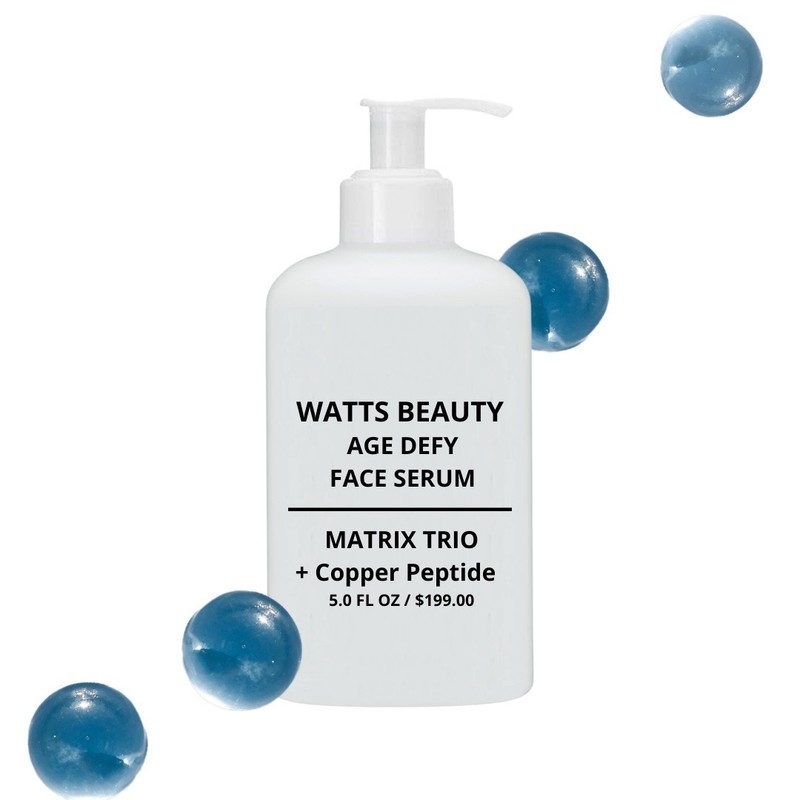 Watts Beauty AGE DEFY GHK-Cu Copper Peptides + Matrixyl - GLASS SKIN Face Serum gallery