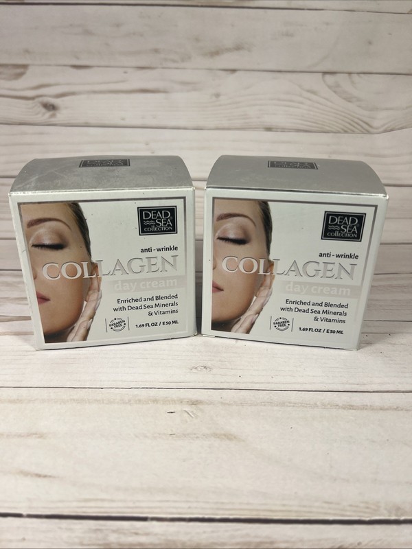 Dead Sea Collection COLLAGEN Anti Wrinkle Day Cream 1.69oz (2 Pack) gallery
