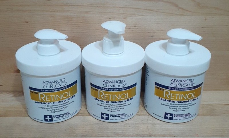 3 PACK: ADVANCED CLINICALS RETINOL advance firming cream Moisturizer anti-aging