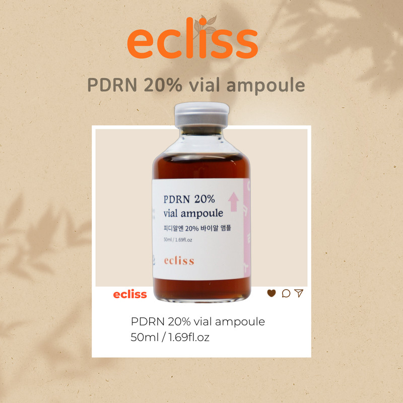 ECLISS PDRN 20% Vial Ampoule 50ml / 1.69 fl.oz Korean Authentic Brand