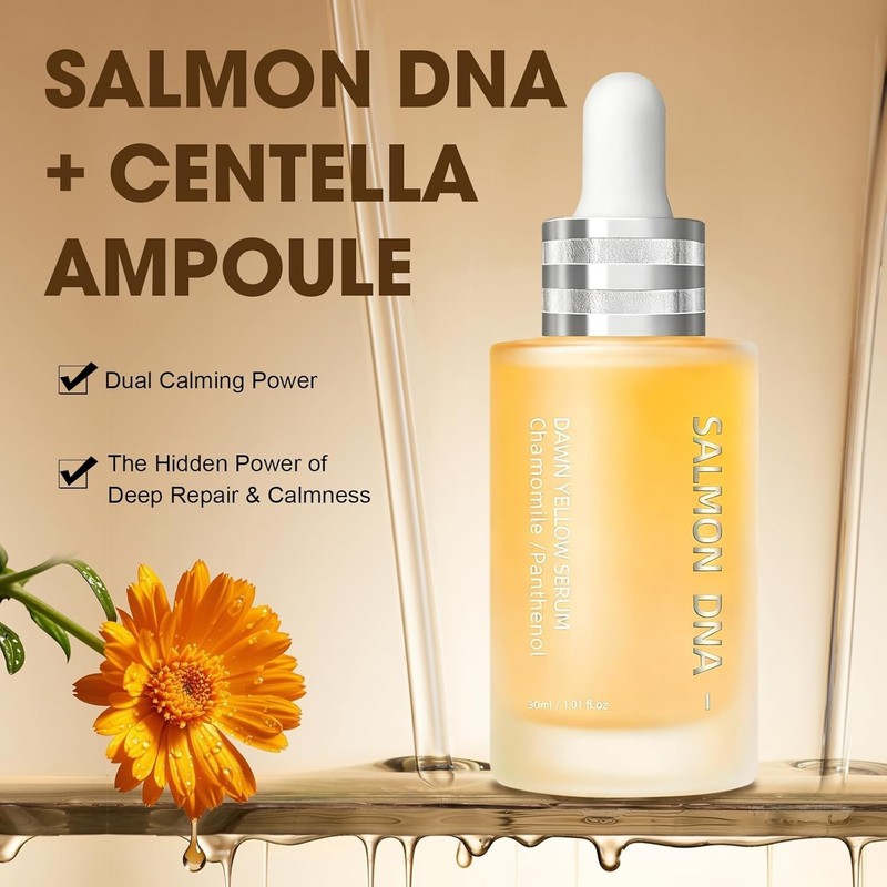 Chamomile & Salmon Egg Extract Ampoule – Restorative Serum for All Skin Types gallery
