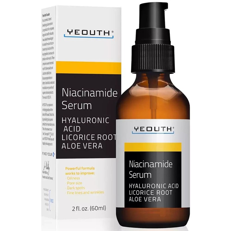 Niacinamide Serum W/Hyaluronic Acid and Aloe Vera, Exp. 4/9/27 (2 OZ. BOTTLE!!!)