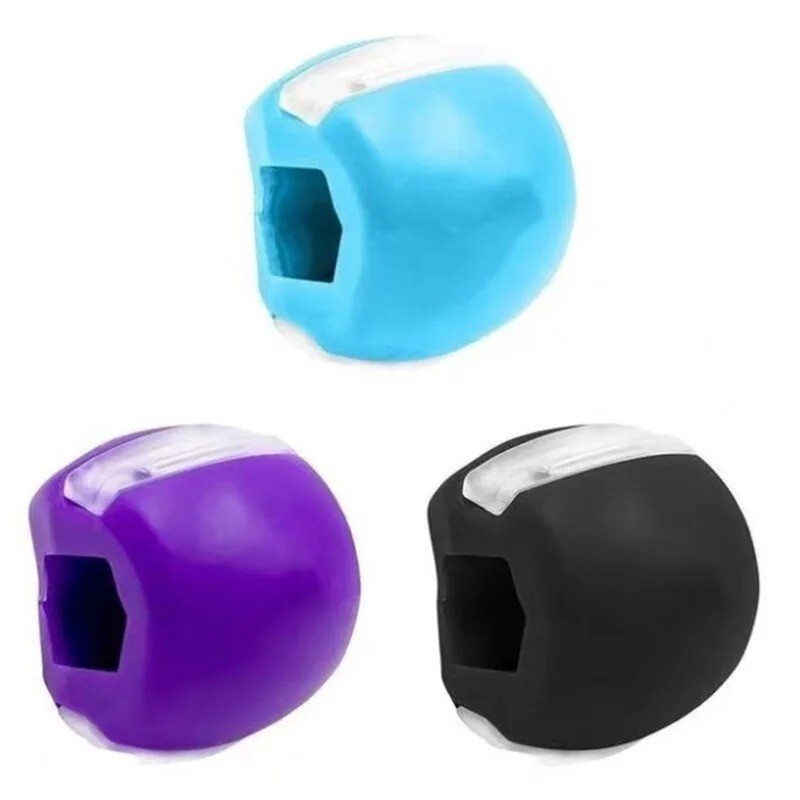 3PCS Jawline Exerciser Mouth Fitness Ball Jaw Trainer Face Double Chin Reduction gallery