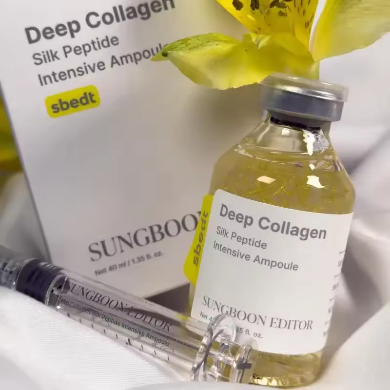 40ml Deep Collagen Silk Peptide Intensive Ampoule Reduce Fine Lines Tighten