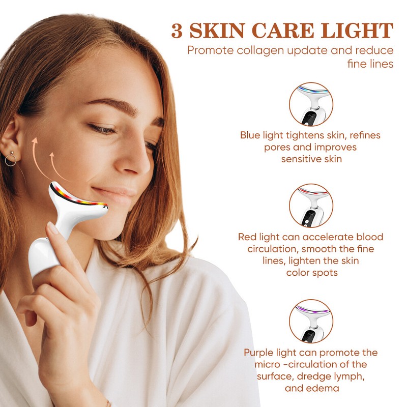3 in 1 Multi-functional Portable Facial Massager for Face and Neck Skin Care NEW gallery