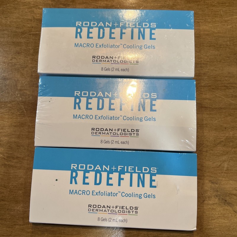 Rodan Fields Redefine Macro Exfoliator Cooling Gels Set Of 3 8-Packs