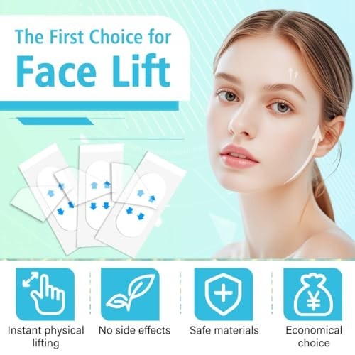 Invisible Face Lift Tape for Instant Facelift, Neck & Jowl Tightening, Wrinkle R gallery