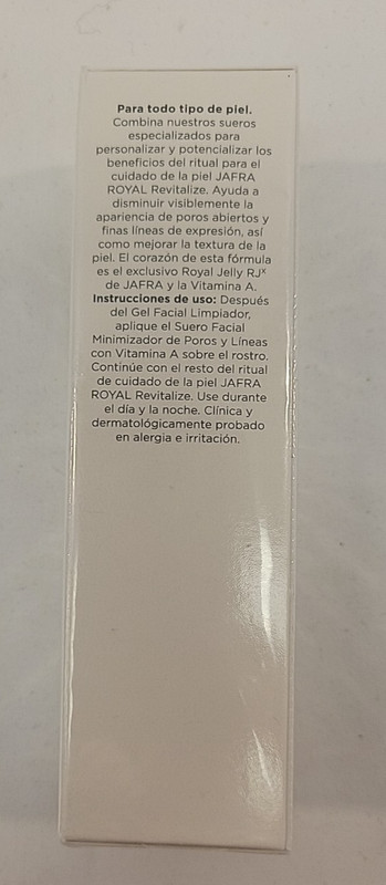 NEW JAFRA ROYAL REVITALIZE LINE & PORE PERFECTING SERUM VITAMIN A, 30 ML E FL OZ gallery