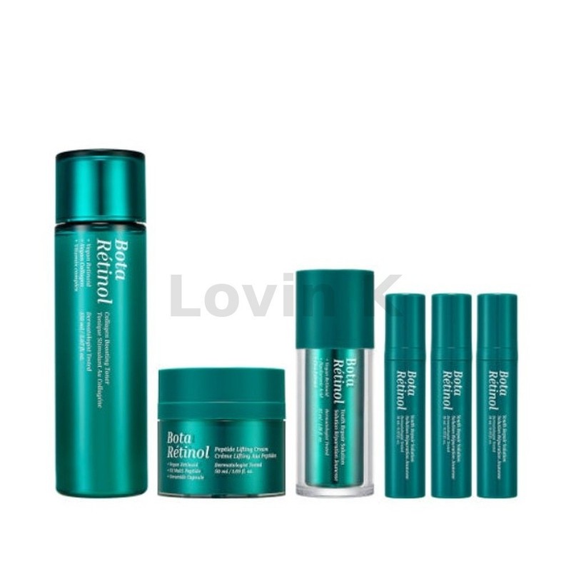 ENPRANI Bota Retinol 3-Set Toner 150ml + Cream 50ml + Solution 35ml (+ 10ml x3)