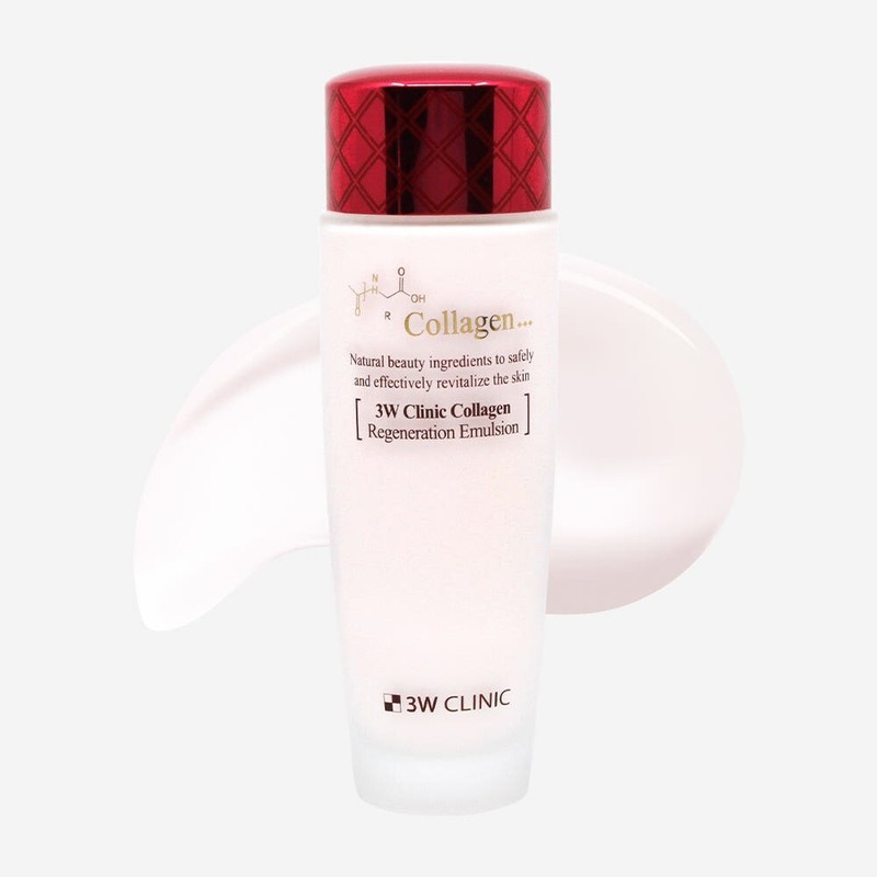 3W Clinic Collagen Regeneration Skincare Sets 3pcs Softener Emulsion Cream KB031 gallery