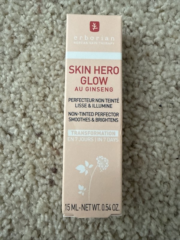 Erborian Skin Hero Glow, Non Tinted Hydrates & Smooths – Korean Glass- Finish
