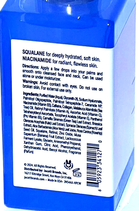 Glass Skin Squalane + Niacinamide Facial Serum by VALJEAN LABS 2fl.oz NEW!! gallery