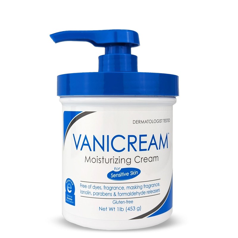 Moisturizing Skin Cream with Pump Dispenser – 16 fl oz (1 lb) – Moisturizer F…